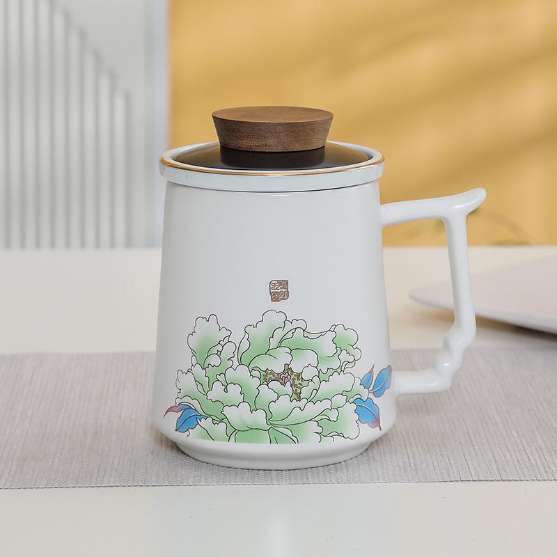 Premium Ceramic Mug with Custom Logo - Gift for Annual Company Event or Cultural Souvenir