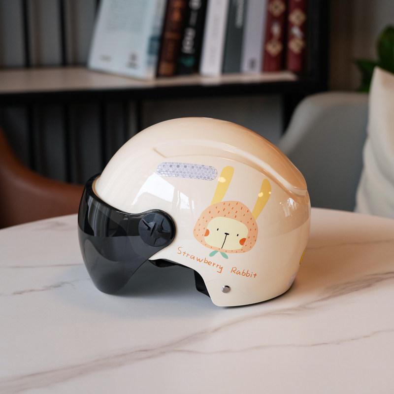 3C Certified Women's Electric Scooter & Motorcycle Helmet - All-Season, Cute, Half-Helmet