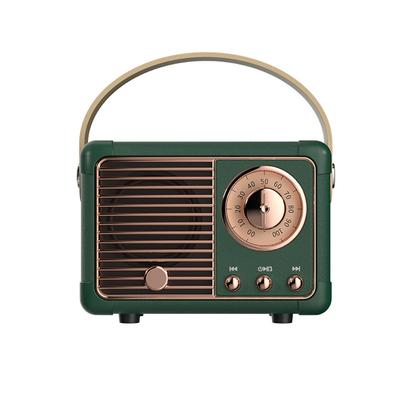 Portable Mini Retro Style Bluetooth Stereo Speaker Wireless USB TF Audio Output