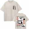 Gewaschenes Anime Jujutsu Kaisen Harajuku Yuta Okkotsu T-Shirts Herren Damen Mode Rundhals Lässiges T-Shirt Lockere Baumwoll-T-Shirts