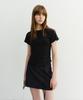 Deonseuteu Curved Hem Slim Top_Udts6B225_Black