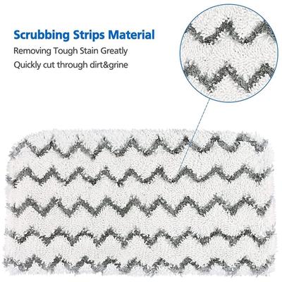 4/8/12 Piezas Almohadilla de Repuesto para Mopa a Vapor Reutilizable Microfibra Lavable Suave Almohadilla Limpiadora Compatible con Mopa a Vapor Shark Fuerte Absorción