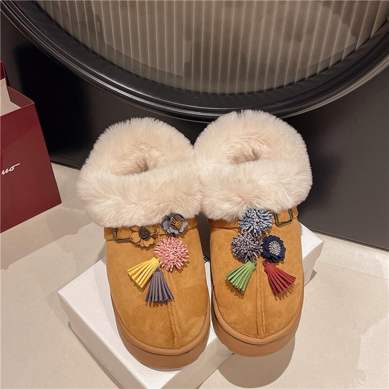 

Женские зимние теплые ботинки большого размера на мягкой подошве с увеличением высоты, с мехом, противоскользящие, для снега, плюшевая подкладка, ботильоны, спортивные хлопковые ботинки для улицы 40/41 хаки