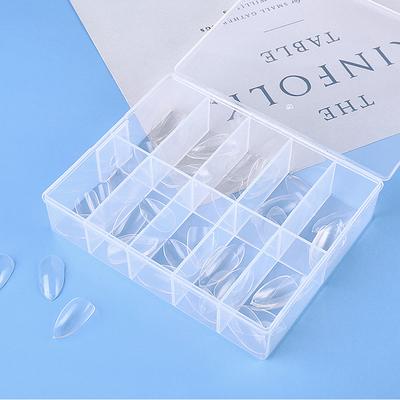 Nail Art Aufbewahrungsbox Edelsteine Zubehör Klarer Kunststoff Leerer Behälter