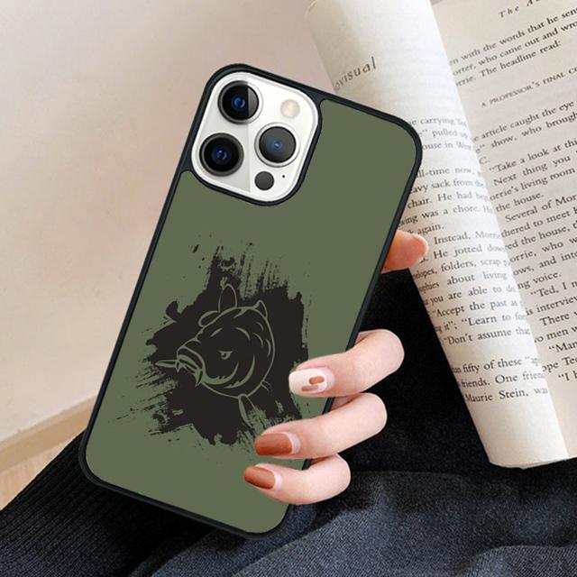 Carp Fishing Phone Case Cover For iPhone 17 Air 16 15 14 Plus 11 12 13 Pro Max Coque Shell Fundas