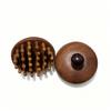 Solid Wood Sandalwood Massage Comb - Round, 28 Pins for Scalp Therapy