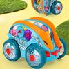 Gear Powered Car With Led Lights, Children's Transparent Luminous Toy Car, Toy Cars With Colorful Moving Gears,Suitable For Children Aged 1-3 Years