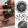 Nail Art Jewelry, Dark Punk Style Bullet Head Rivet Size Mixed Nail Decoration