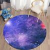 Galaxy Space Round Mat Psychedelic Purple 3D Round Carpets for Children's Room  Living Room Rugs Floor Area Rug Bedroom Mat