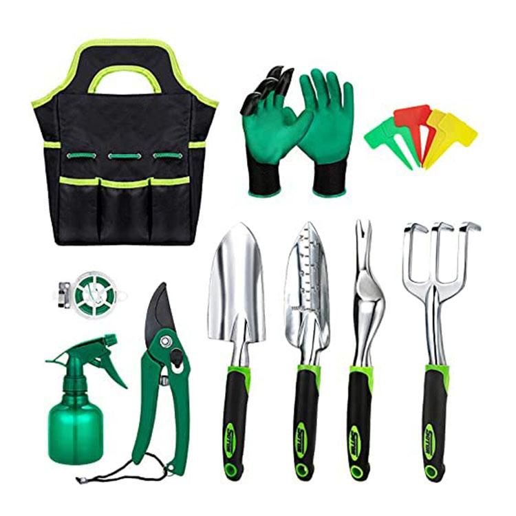 Most Popular Steel Garden Equipment Hand Tools Set Including Shovel Watering Can Case Oem Customizable Gardening Repair Use