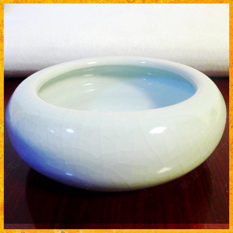 Blue and White Openwork Porcelain Brush Washer - Handmade Jingdezhen Ceramic, Four Treasures of the Study Collection Ceramic