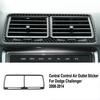 7pcs Carbon Fiber Front AC & GPS Panel Cover Sticker For Dodge Challenger 08-14