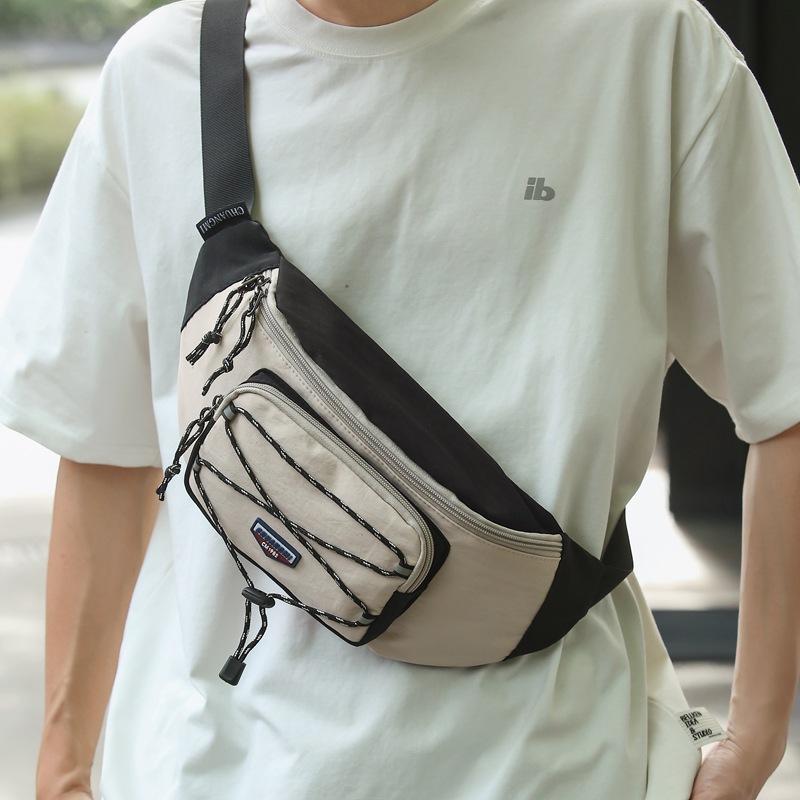 Chest Bag Men's Solid Color Shoulder Bag Crossbody Bag Women Waist Bag