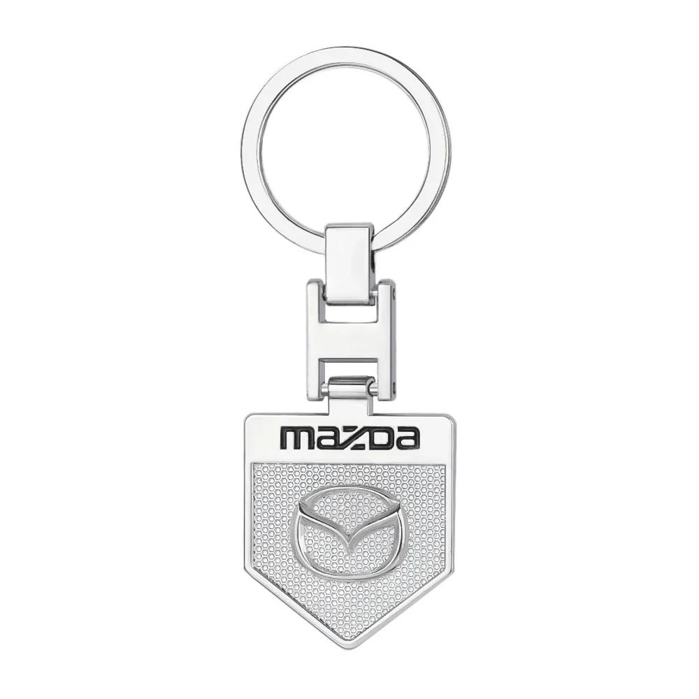 2025 Horká 1ks 3D kovová klíčenka do auta Zinková slitina Přívěsek na klíče Doplňky pro klíčenku Pro Mazda 3 5 Axela CX5 CX3 CX9 Demio RX7 MS 3