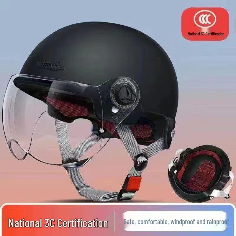 Universal Electric Vehicle Half Helmet: All-Season Sun Protection for Men & Women