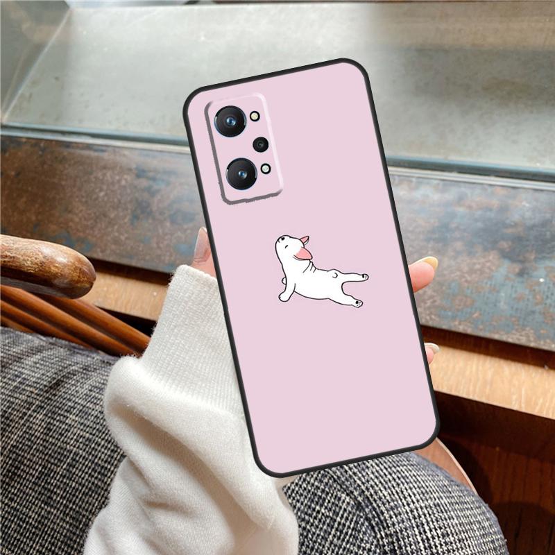 French Bulldog Case For Realme 11 12 13 14 Pro Plus C53 C55 C51 C25 C63 C61 C65 C67 C71 C75 GT6 GT7 15 Pro