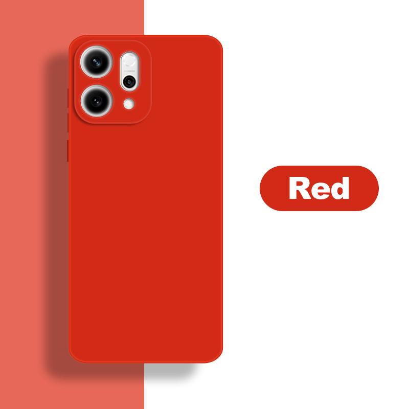 

For OPPO Reno14 Pro Case Reno14 Pro Cover Soft Liquid Silicone Durable Bumper Shield Protective Phone Cases On Reno 14 Pro Funda Oppo Reno14 Pro красный