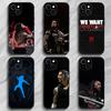 Professional Wrestler R-Roman Reigns Phone Case Black Matte Thin Phone Case For iPhone17 16 15 14 13 ProMax