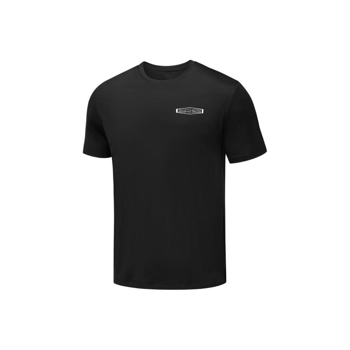 Skechers Round Neck Pullover Knitted Short Sleeve T-Shirt Men tops P226M155-0018 S