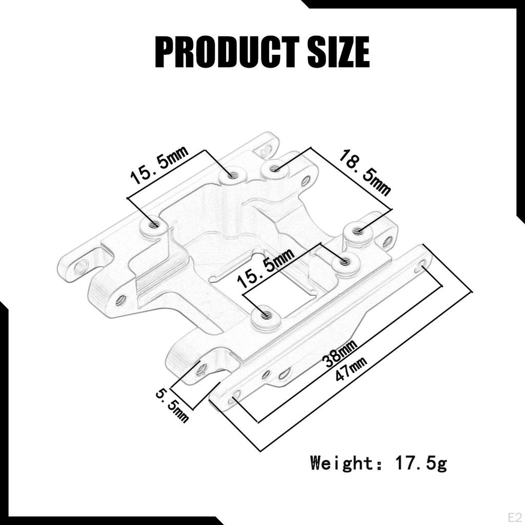 Skid Plate Aluminum Alloy Accessory Spare Parts Lightweight Replace Upgrades Part for 1/18 RC