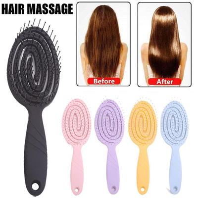 Neue Entwirrende Haarbürste Nylon Borsten Haar Kopfhaut Massage Bürste Haar Frauen Q0A3