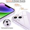 Skal och härdat glas - BOOLING - för iPhone 14 - TPU-skydd - Ultratunn - Transparent