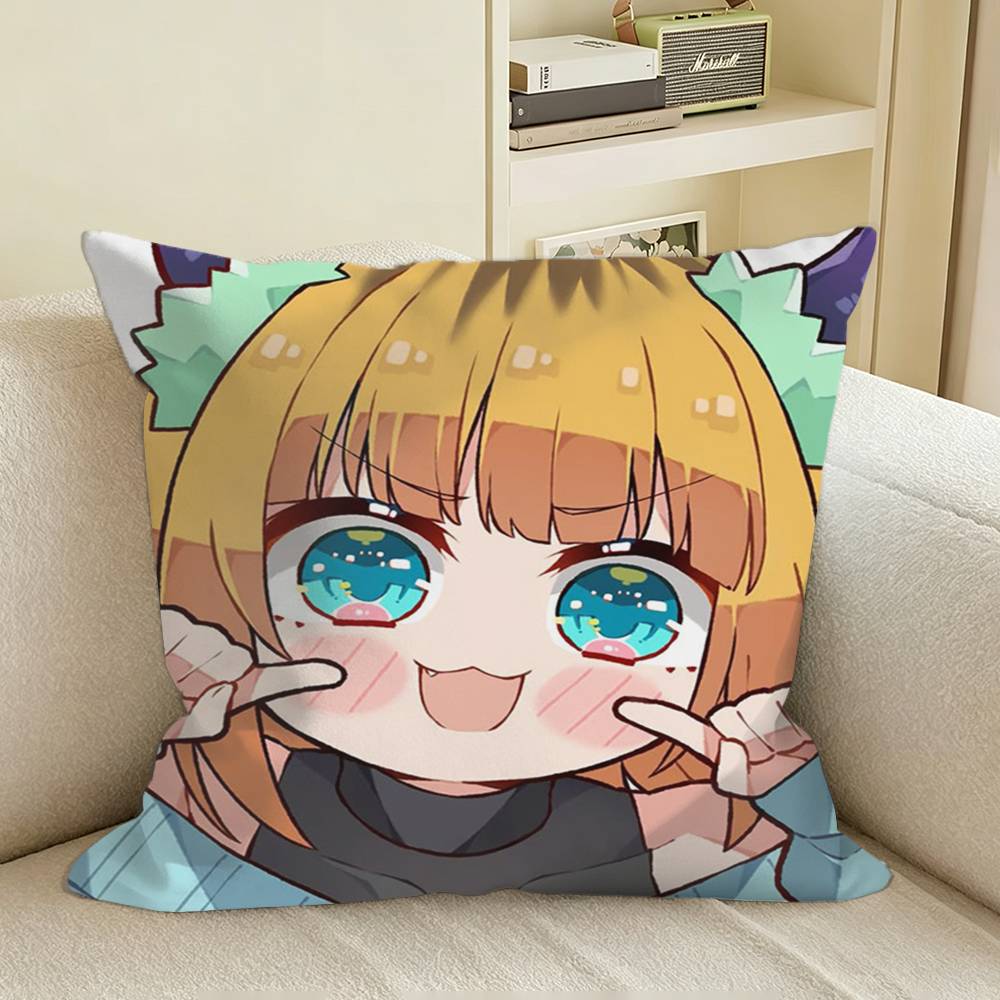 Lovely MMemCho Oshi noKo Anime Square Sofa Pillow Cover Solid Color Living Room Home Decor Cushion Case
