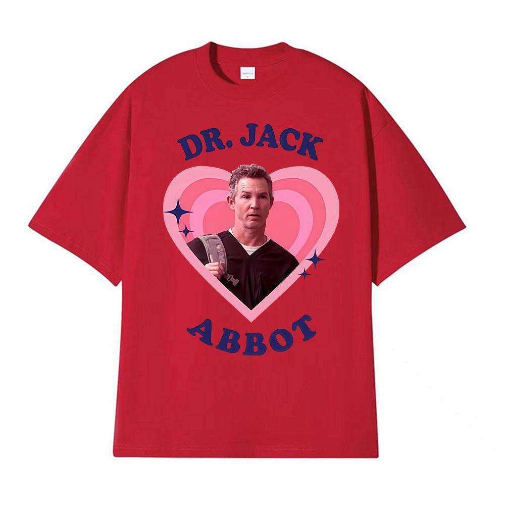 

Funny Dr Jack Abbot Retro Pop Art Heart Printed T Shirts Men Women Fashion Hip Hop Oversized T Shirt Loose 100 Cotton Tshirts S