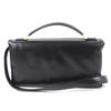 Shoulder Bag PRISMA Puffer 2WAY Hand Black Leather Women BMMP0130U1 Used
