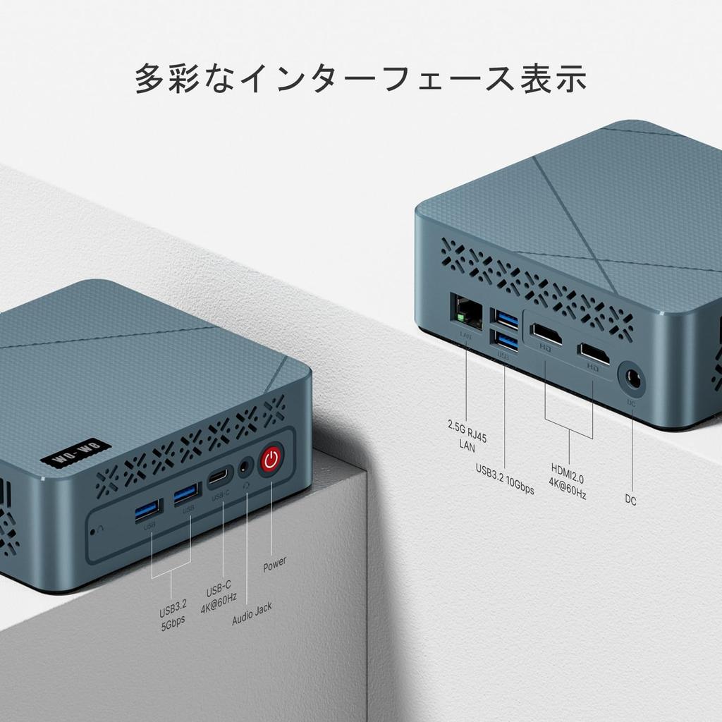 H5 Mini PC with N150 Processor To 16GB DDR4 512GB PCIe 4K Triple Display Dual HDMI WiFi 5 Bluetooth Support Wo-we (up 3.6GHz), Memory, SSD, Graphics,
