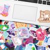 50 Healing Text Stickers, Fun And Inspirational Text-On-Video Hand Account Decorative Small Pattern Water Cup