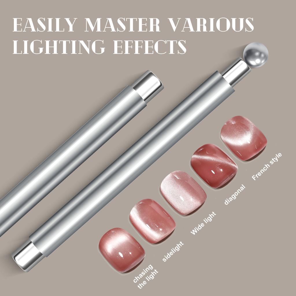 Double-end Nail Magnetic Stick for Cat Magnetic Gel Strong Gel Magnet Ball Large Cylinder Pen Detachable Manicure Magnetic Tools