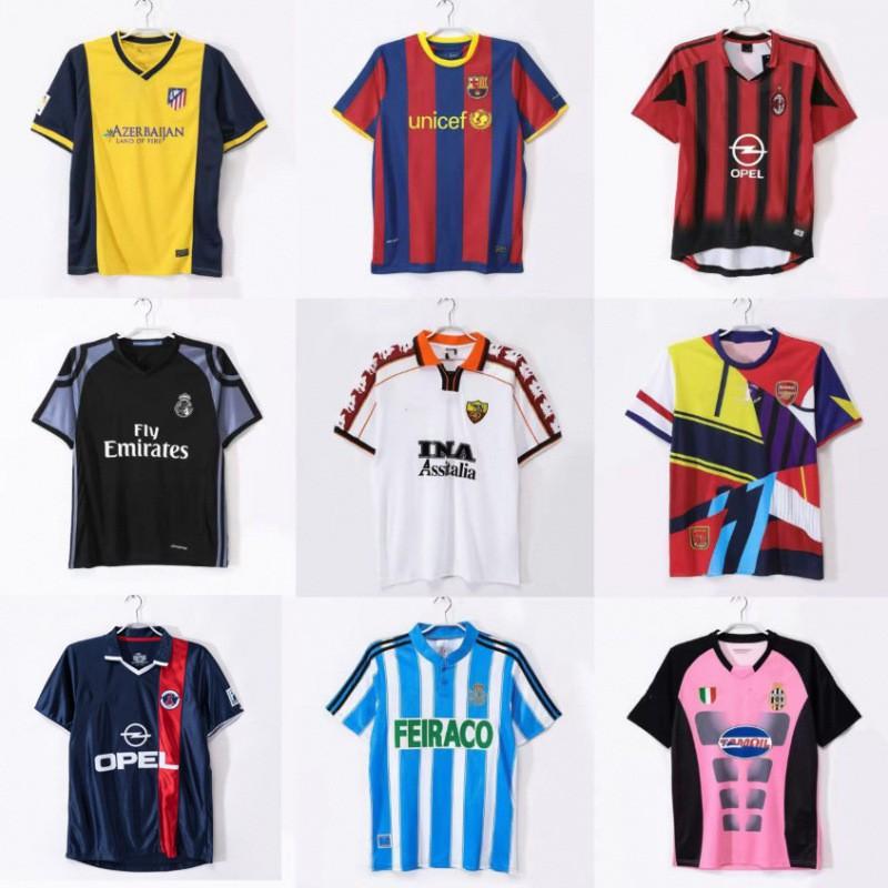 Klassiek Retro Voetbalshirt Korte Mouw Team Sport Training Kleding