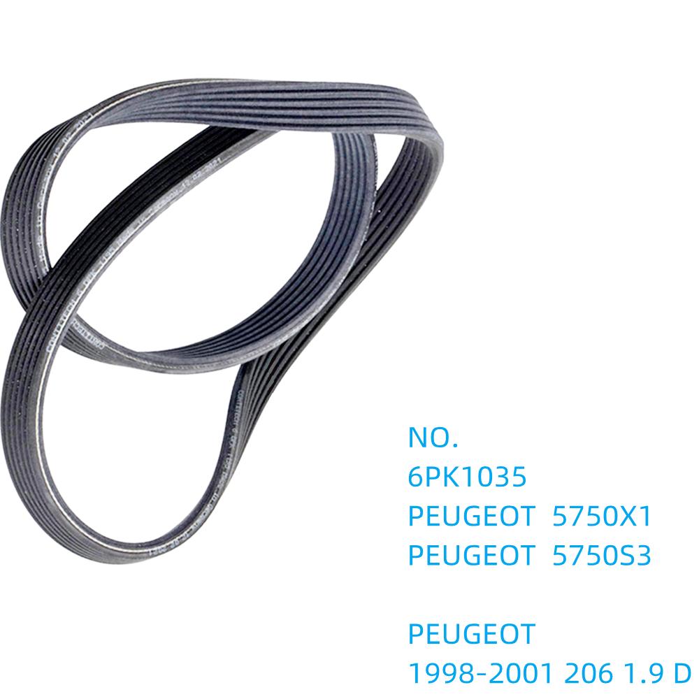 For PEUGEOT 2008 3008 5008 4006 807 107 607 406 605 806 306 405 1007 301 208 207 108 Engine Belt Air Conditioner V-Ribbed Belts