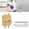 8 Connections Dental Chair Unit Copper Accessory Valve Dental Water Valve Switch for Clinic