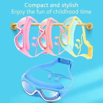 High-Definition Kidsren'S Swimming Goggles For Boys And Girls, Anti-Fog Swimming Goggles, Large-Frame Goggles, Comfortable Silic