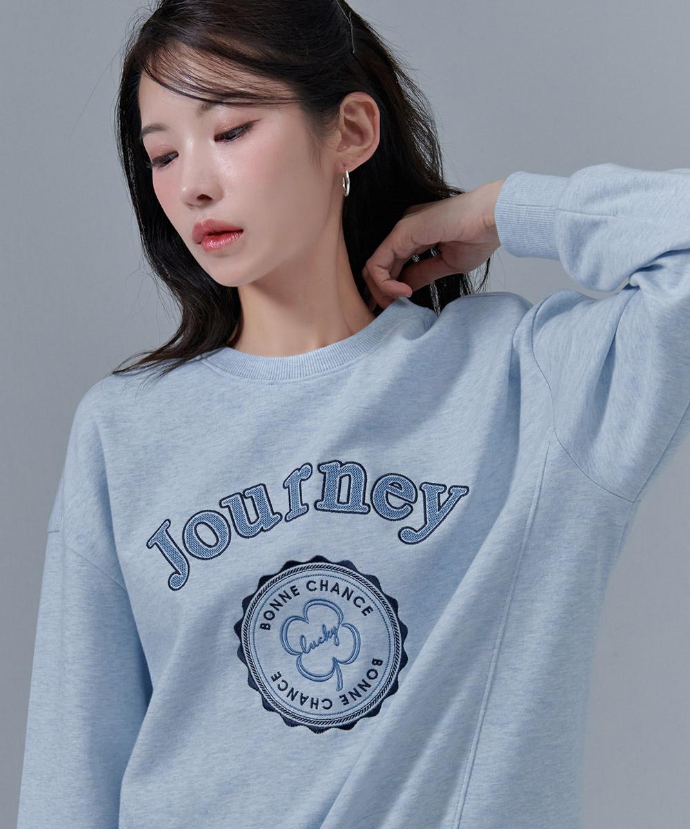 Chase Cult Women S Logo Embroidered Sweatshirt-Cerg5163B0D Sblue/85