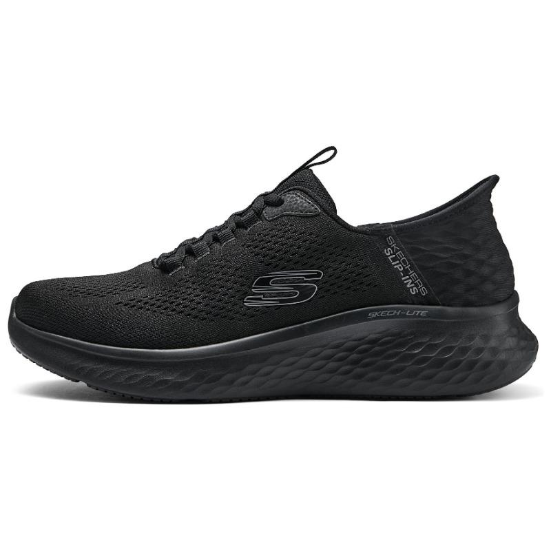 Skechers Skech-Lite Pro Slip-Ins Men Mesh Low Top Casual Shoes Pure Black 232466-BBK 41