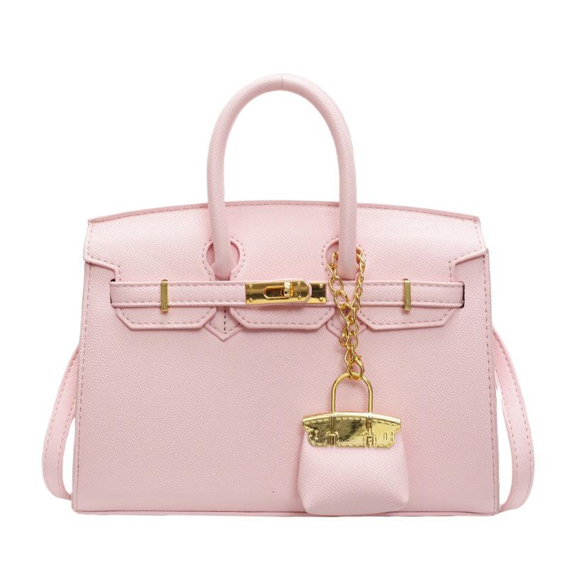 

Женская сумка Новая сумка Универсальная Большая вместимость Женская на плечо Кроссбоди no pendant розовый