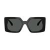 Versace [Available Prescriptions] Logo Details Square Sunglasses Women's Black 18416399 O4478U-OGB18755_ONUL-Black 55 - Glasses Case