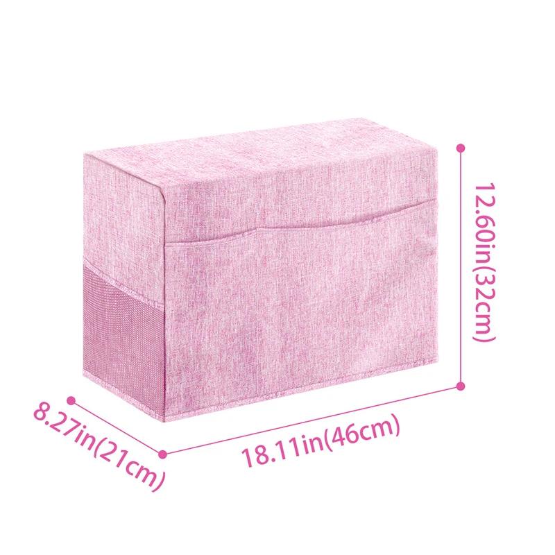 Sewing Machine Dust Cover with Storage Pockets Universal for Knitting Scissors Presser Feet Domestic Sewing Machine Protective