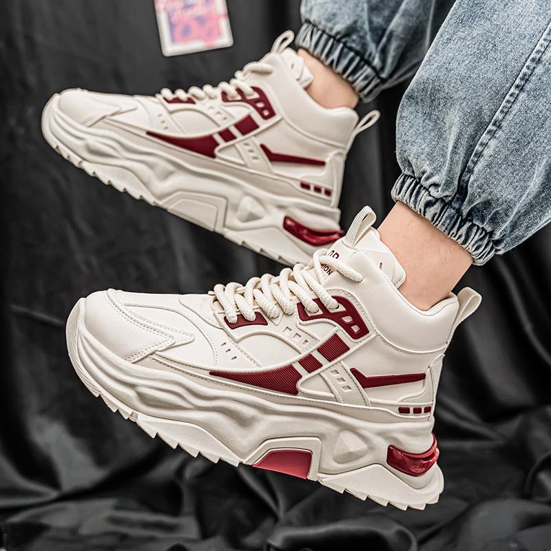 New inner height-increasing high-top board shoes platform casual sports dad shoes
