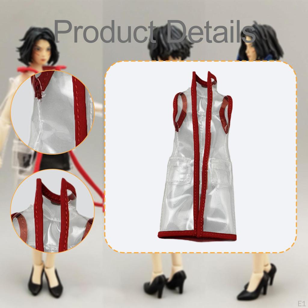 1/12 Regenmantel Kapuzenpullover Lange Jacke Cosplay Puppe Deko Figur Zubehör Trendige Miniatur