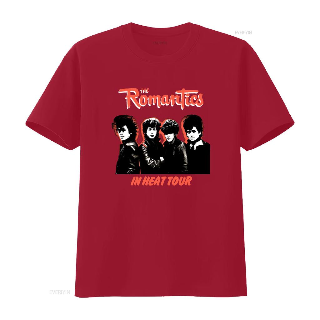 80s Retro The Romantics In Heat Tour New Wave Band T Shirt Vintage Washed Stretched Designer Clothes Fashion