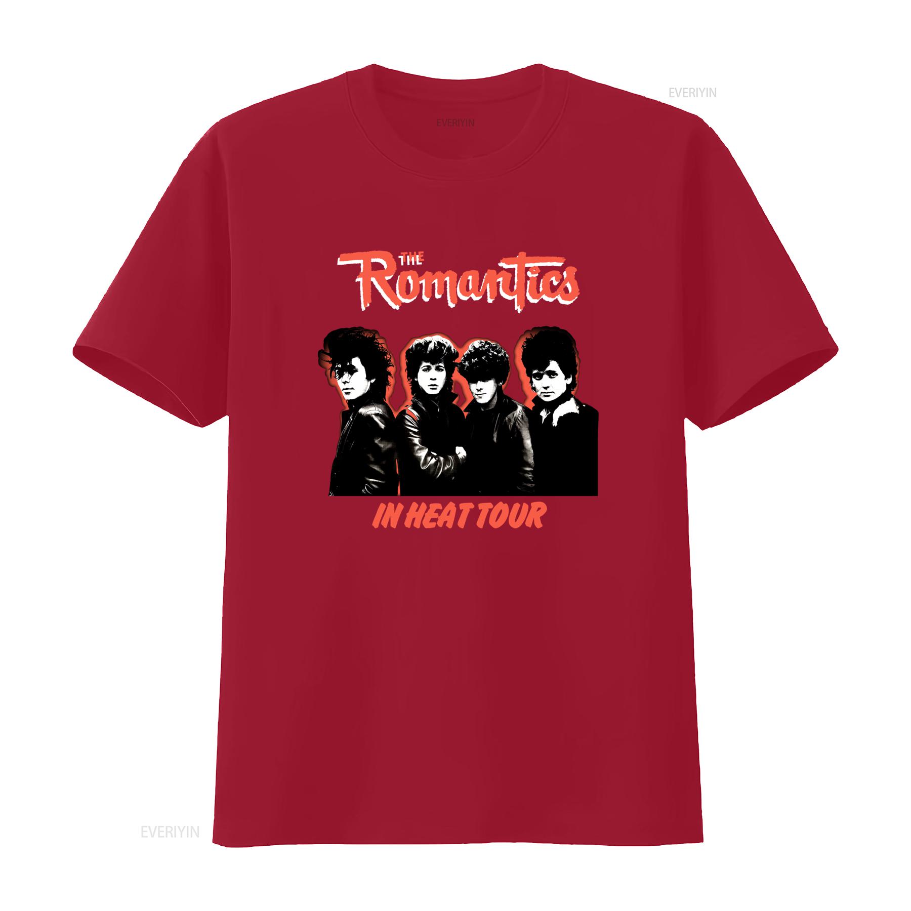 80s Retro The Romantics In Heat Tour New Wave Band T shirt vintage Washed Stretched designer clothes fashion S