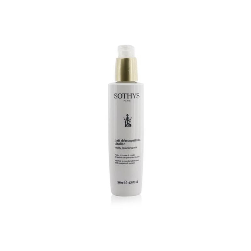Sothys Vitality Cleansing Milk for Normal To Combination Skin with Grapefruit Extract 200ml