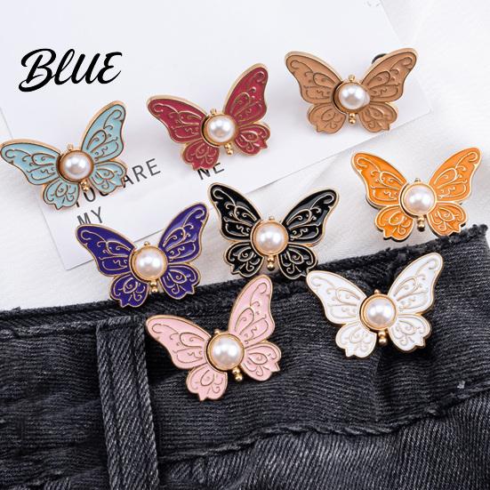 Waistband Adjuster Clip Easy Size No-Sew Pants Butterfly Pins Waist Tightener Tighteners Removable Pins