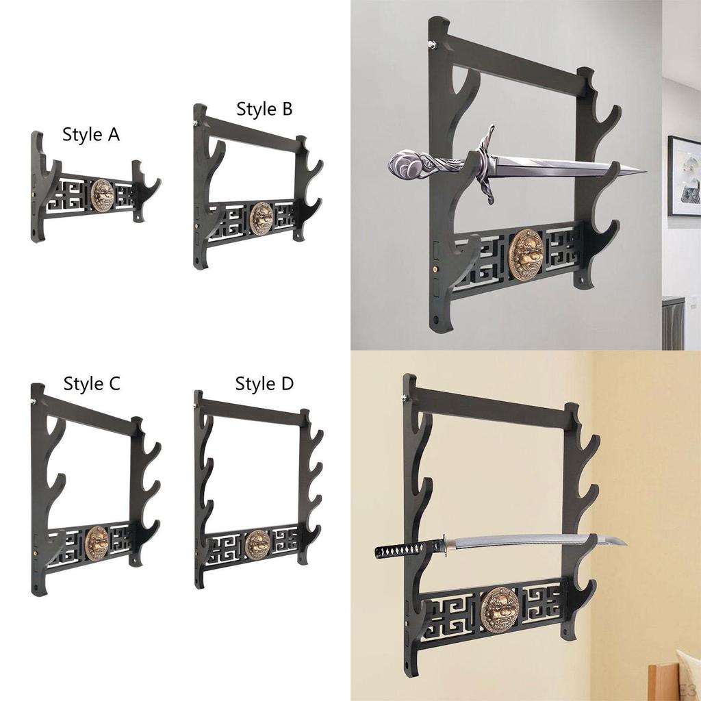 Chinese Flute Rack Tabletop Display Stand Lightweight Samurai Holder Support for