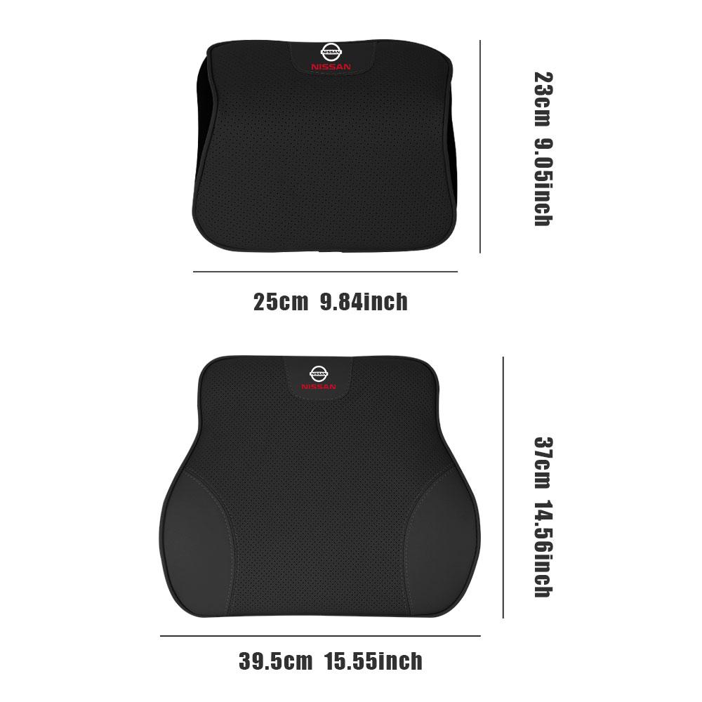 ARE4  Car Lumbar Support Headrest Neck Pillow Support Soft Neck Pillows For Nissan Nismo Teana Almera X-trail Skyline Wheel hubcap