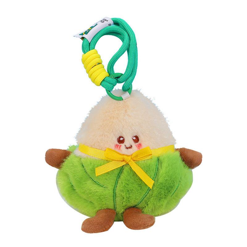 Food Plush Toy Dumpling Keychain With Polyester Filling For Girls Collection
